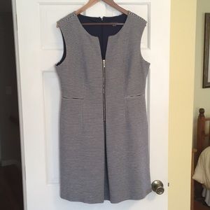 Tommy Hilfiger navy stripe dress.  Size 14. $20